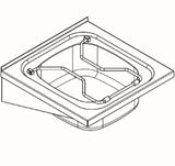 KWC AUSTRIA KWC Sirius Wandausguss mit Klapprost Konsolen und Standrohrventil 6/4"  – 2000057408