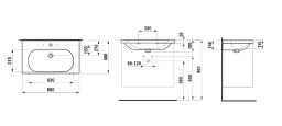 LAUFEN LF Lua WT unt.bauf. 81008.7 800x460 1HL mÜL weiß  – H8100870001041