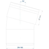 POLOPLAST PO Bogen POLO-KAL 3S DN 160/15Grad  – 102550
