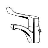 KLUDI Kludi Medi Care WT-Einhandmischer DN 8 Armhebel Ablg. chrom  – 341150524