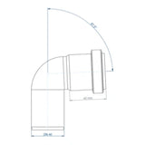 POLOPLAST PO Bogen POLO-KAL NG DN 40/87Grad   – 02114