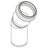 REHAU RAUPIANO PLUS Bogen DN 32, 30 Grad   – 11326031001