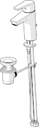 HANSA Hansa Polo Neu WT-Armatur XL chrom  – 5150 2293