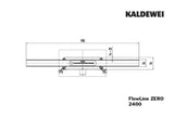 KALDEWEI Kaldewei DA FlowLine Zero 2400, 900mm alpinweiss matt  – 940000010711