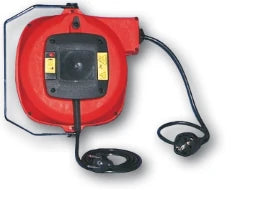 PC ELECTRIC Kabelaufroller JUNIOR 230 2000W 10m 3x1,5°, Schuko Stecker und Kupplung   – 42170