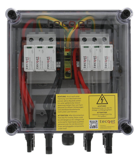 Tecget DC-Generatoranschlusskasten GAK V2 Typ 1+2, 2 MPP, MC4 (Lieferung ohne Stecker) - 500753