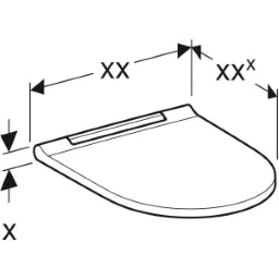 GEBERIT SANITAER Geberit ONE WC-Deckel-Sitz weiß komplett Absenkautomatik, QuickRelease  – 243.989.11.2