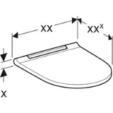 GEBERIT SANITAER Geberit ONE WC-Deckel-Sitz weiß komplett Absenkautomatik, QuickRelease  – 243.989.11.2