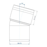 POLOPLAST PO Bogen POLO-KAL XS DN 75/15Grad  – 102130