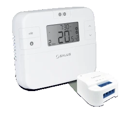 SALUS Digitales Funk-Raumthermostat programm., Funk Empfänger UP-Relais, 16A   – 110515