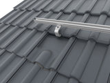 K2 4Tile Metallersatzziegel grau Detail