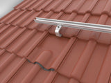K2 4Tile Metallersatzziegel rot Detail