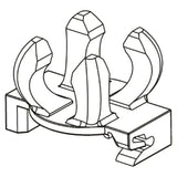 REHAU REHAU Drehclip quattro für REHAU Rohrträgermatte  – 12125511001
