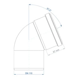 POLOPLAST PO Bogen POLO-KAL NG DN 110/67Grad   – 02143