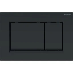 GEBERIT GE Betaetigungsplatte Sigma20 2-Mengen Kunststoff, mattschwarz, square   – 115.883.16.1