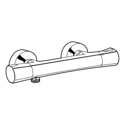 KLUDI Kludi Zenta Thermostat Brausearmatur chrom  – 351000538