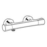 KLUDI Kludi Zenta Thermostat Brausearmatur chrom  – 351000538