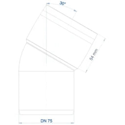 POLOPLAST PO Bogen POLO-KAL 3S DN 75/30Grad  – 102521