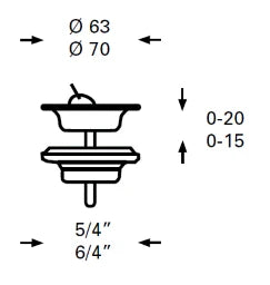 FERTINGER RF Simplexventil 5/4" ohne Holländer  – "RF76-5/4"""