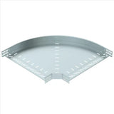 OBO Bogen 90° für Kabelrinne, horizontal 60x 500 Stahl bandverzinkt  – 6036570