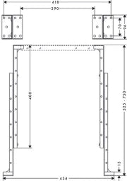 HANSGROHE HG sBox Montagewinkel f. Montageplatte, Fliesenrandmontage   – 28021000
