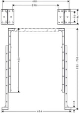 HANSGROHE HG sBox Montagewinkel f. Montageplatte, Fliesenrandmontage   – 28021000