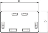 OBO Endstück 25x40mm Polyvinylchlorid reinwe iß RAL 9010  – 6193153