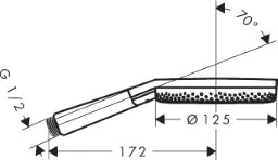 HANSGROHE HG Handbrause Raindance Alive Select S 125 3jet BBC  – 24500340