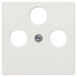SIEMENS Zentralscheibe Antennendose 2-und 3-Loch DELTA i-system, titanweiß   – 5TG25482
