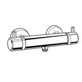 KLUDI Kludi Bozz Thermostat-Brausearmatur chrom  – 352030538