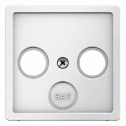 BERKER Zentralstück für Antennen-Steckdose 2- u nd 3Loch Q.1/Q.3 polarweiß, samt   – 12036089