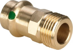 VIEGA Viega Übergangsstück mit SC Sanpress 2211.4 in 15mm x G1/2 Siliziumbronze   – 660 222