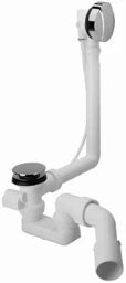 DURAVIT Duravit D-Code Ab- und Überlaufgarnitur für seitlichen Ablauf, chrom   – 790225000001000