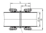 HAWLE System2000-Verbinder Fig.0430 PN10/16 schubges.f.PE/PVC AD 180/180 mm   – 5013041