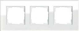 GIRA Rahmen 3fach Esprit Glas weiß   – 021312