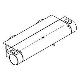 GROHE Grohe THM Brausebatterie and EasyReach tray Grohtherm 2000 New, chrom   – 34 469 001