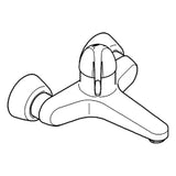 GROHE Grohe Euroeco-Spezial Sicherheitswand Batterie Ausladung 204mm chrom   – 32 795 000