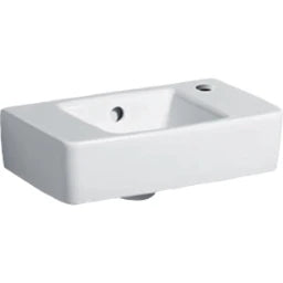 GEBERIT SANITAER Geberit Renova Plan Handwaschbecken 40x25cm weiß mit Hahnloch mit Überlauf   – 272140000