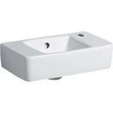 GEBERIT SANITAER Geberit Renova Plan Handwaschbecken 40x25cm weiß mit Hahnloch mit Überlauf   – 272140000