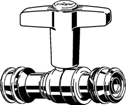 VIEGA Viega Kugelhahn mit SC Easytop 5375 in 25mm Siliziumbronze   – 746 636