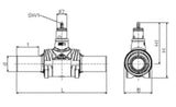 ALIAXIS FRIALOC PE-Absperrarm. da 125 mit kunststoffgerechter Absperrmechanik   – 616295