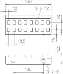 OBO Längsverbinder für Kabelleiter 64x150 St ahl bandverzinkt  – 6208840
