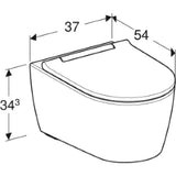 GEBERIT SANITAER Geberit One Set Tiefspüler mit WC-Sitz weiß-alpin, TurboFlush   – 500.201.01.1