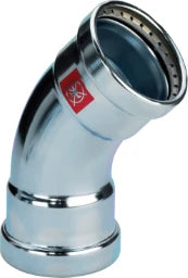 VIEGA Viega Bogen 45 Grad mit SC Prestabo 1126XL in 64,0mm Stahl verzink   – 597 603