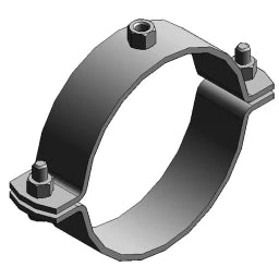 MEFA Rohrschelle Titan HD 50x5, 160 mm M12 o. Dämm.  – 0066649