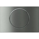 GEBERIT GE Betaetigungsplatte Sigma10 Spuel/Stop Edelstahl gebuerstet, round   – 115.758.SN.5