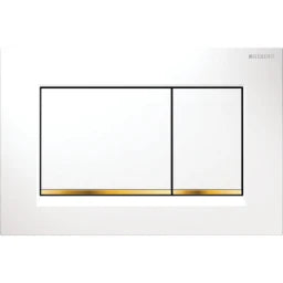 GEBERIT GE Betaetigungsplatte Sigma20 2-Mengen weiss-gold-weiss  – 115.883.KK.1