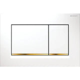 GEBERIT GE Betaetigungsplatte Sigma20 2-Mengen weiss-gold-weiss  – 115.883.KK.1