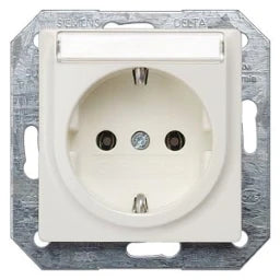 SIEMENS Schuko-Steckdose mit BSF DELTA i-system, titanweiß   – 5UB1515