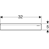 GEBERIT GE Fertigbauset Wandablauf inkl. Kammeinsatz, Kunststoff, sw matt  – 154.335.14.1